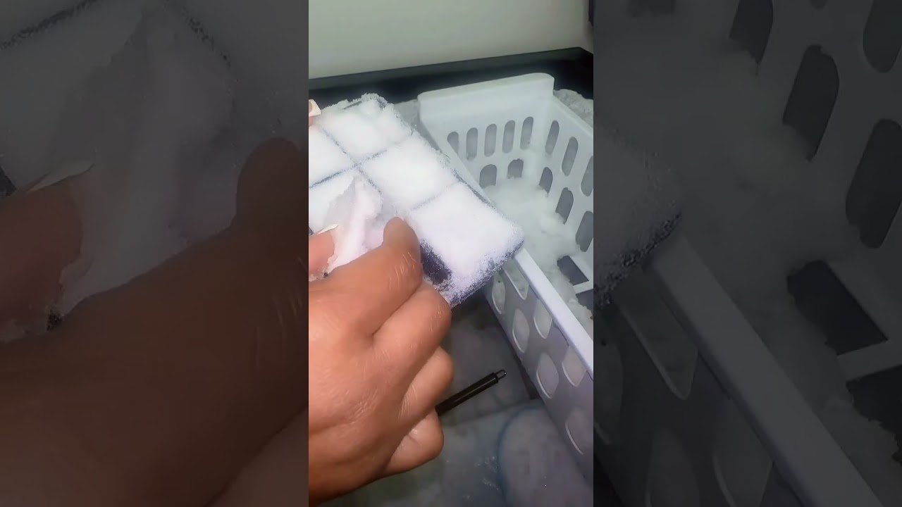 Freezer Frost ASMR #powderysoftice #oddlysatisfying #frostbites  #icecubes  #satisfying #ice#