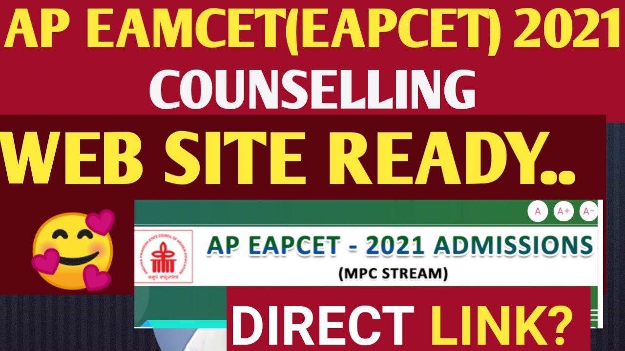 AP EAPCET 2021 COUNSELLING WEBSITE READY... Direct LINK
