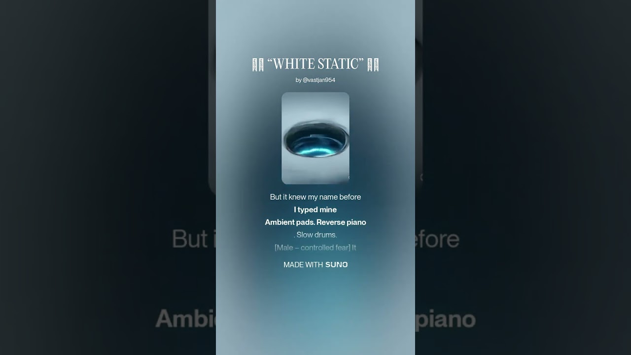 🧊🖤 “WHITE STATIC” 🖤🧊