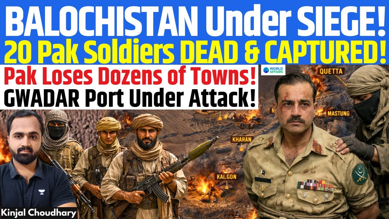 Balochistan Explodes: 20 Pak Soldiers Dead, Towns Lost, Gwadar Under Attack | Op Herof | Kinjal