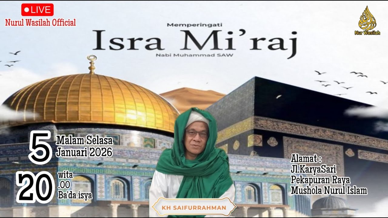 MEMPERINGATI ISRA MI'RAJ NABI MUHAMMAD SAW
