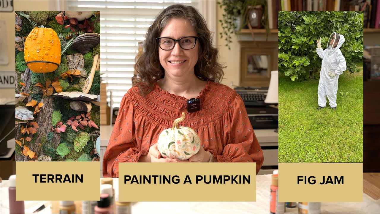 Exploring Terrain (Anthropologie's sister shop)+🍁Fall Inspiration+Pumpkin Painting & 🍯Fig Jam Making