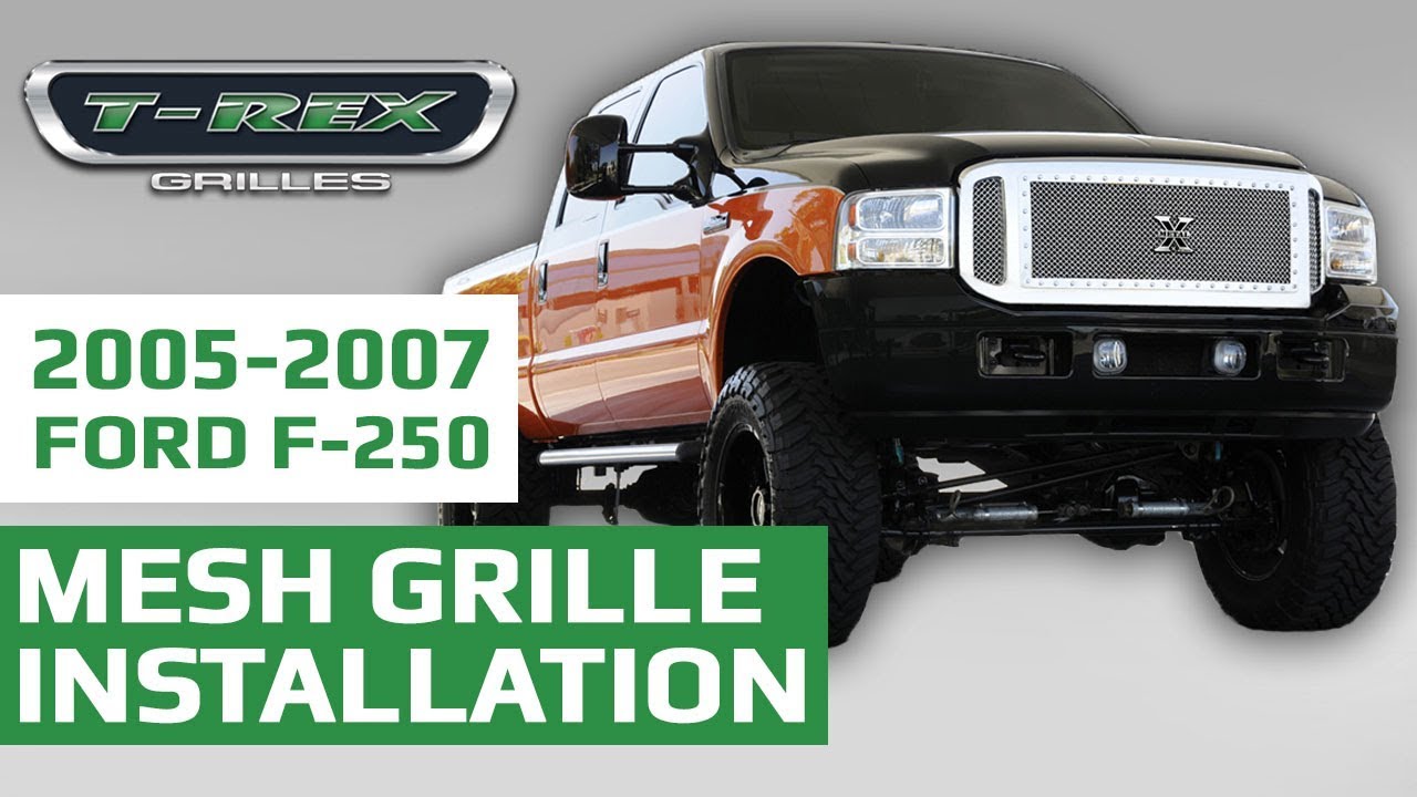 Установка сетчатой ​​решетки радиатора на Ford F-250 / F-350 SuperDuty/Excursion 2005-2007 гг.
