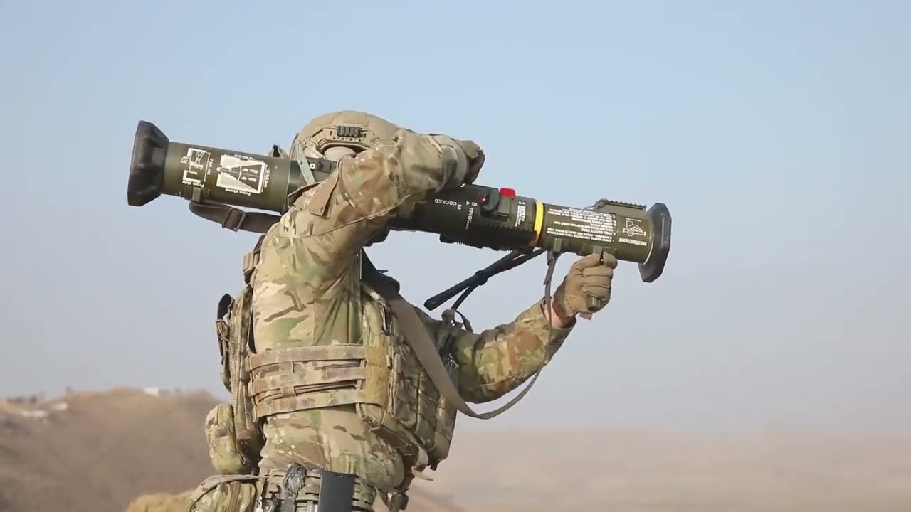 Modern Infantry Soldier Firing Shoulder-Launched Rocket | Military Power Demo