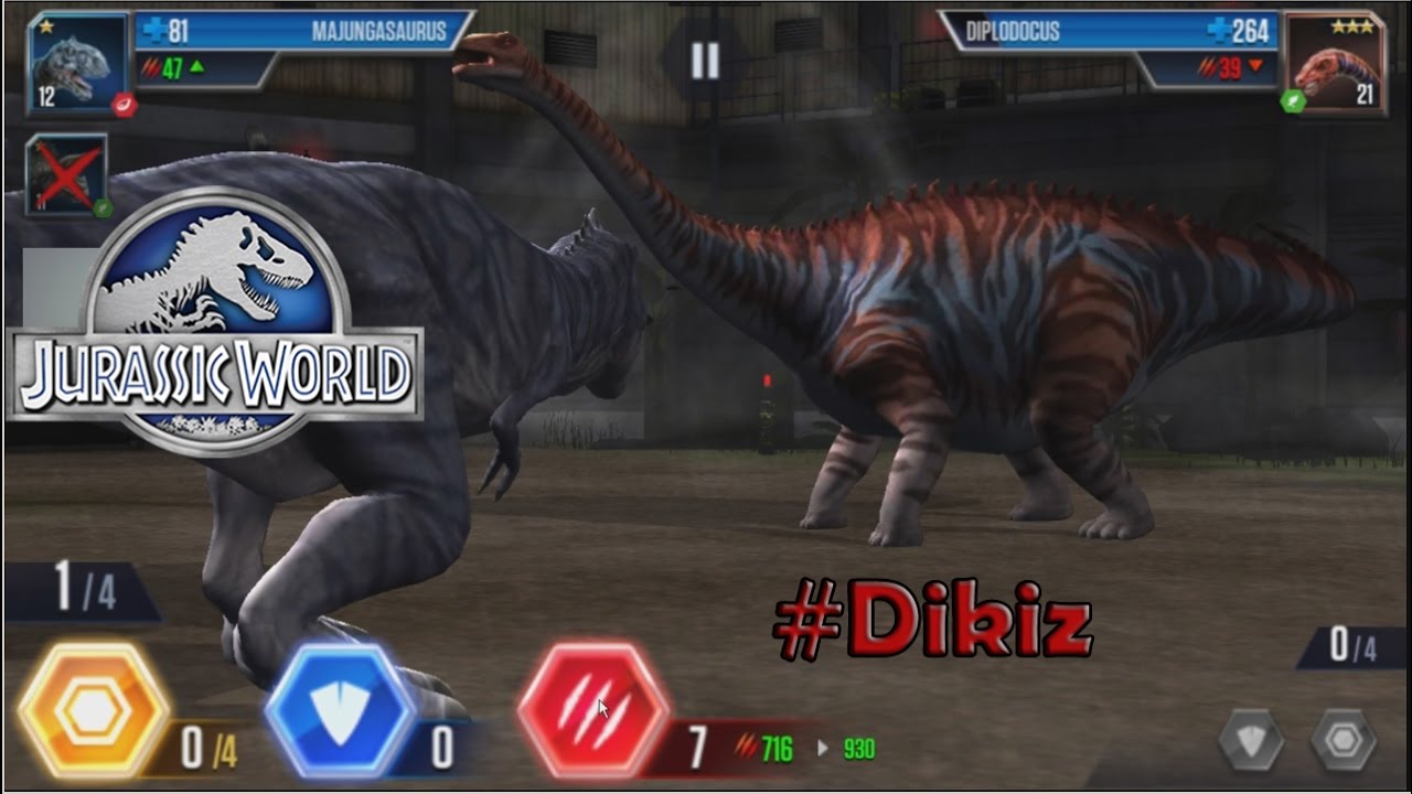 Majungasaurus vs Diplodocus - Jurassic World # Dikiz