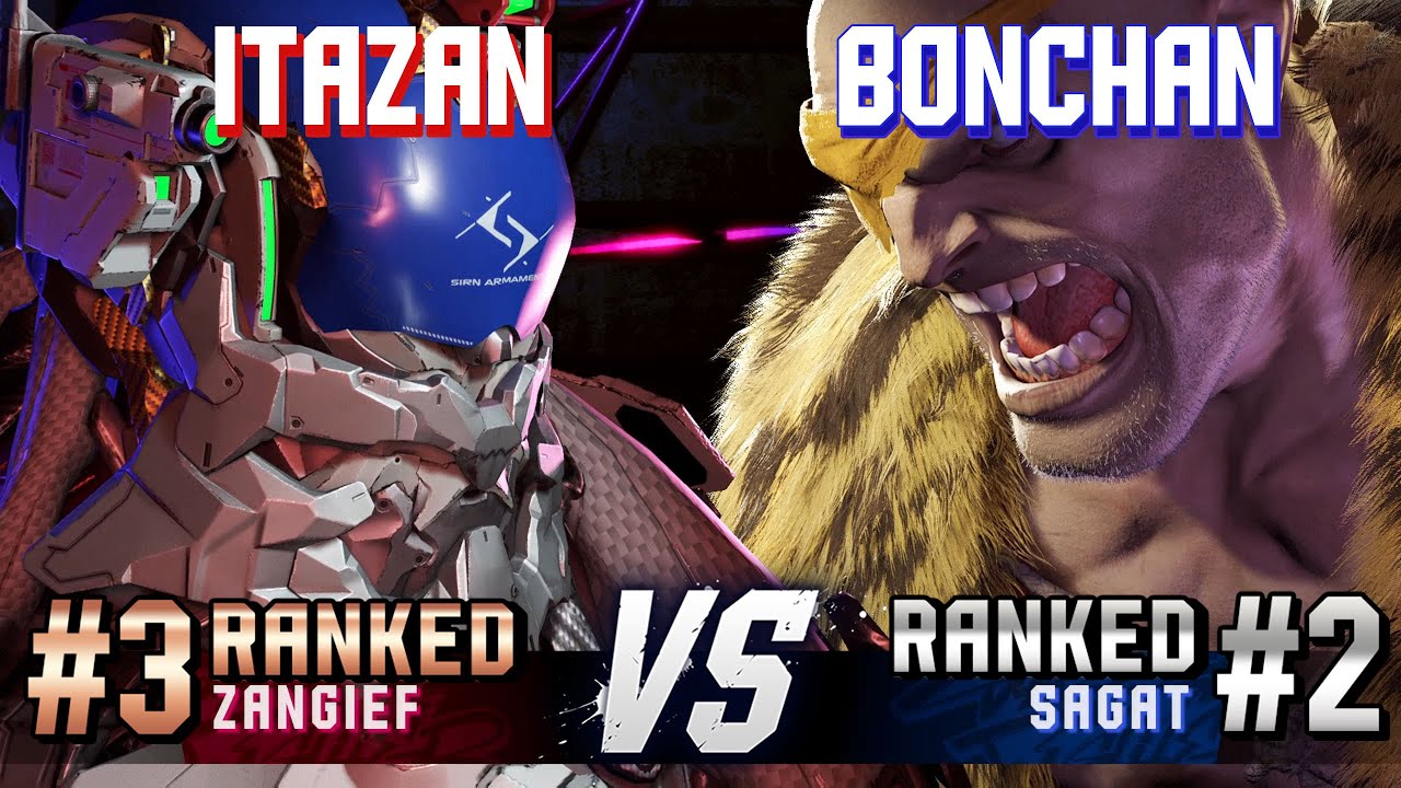 SF6 ▰ ITAZAN (#3 Ranked Zangief) vs BONCHAN (#2 Ranked Sagat) ▰ High Level Gameplay
