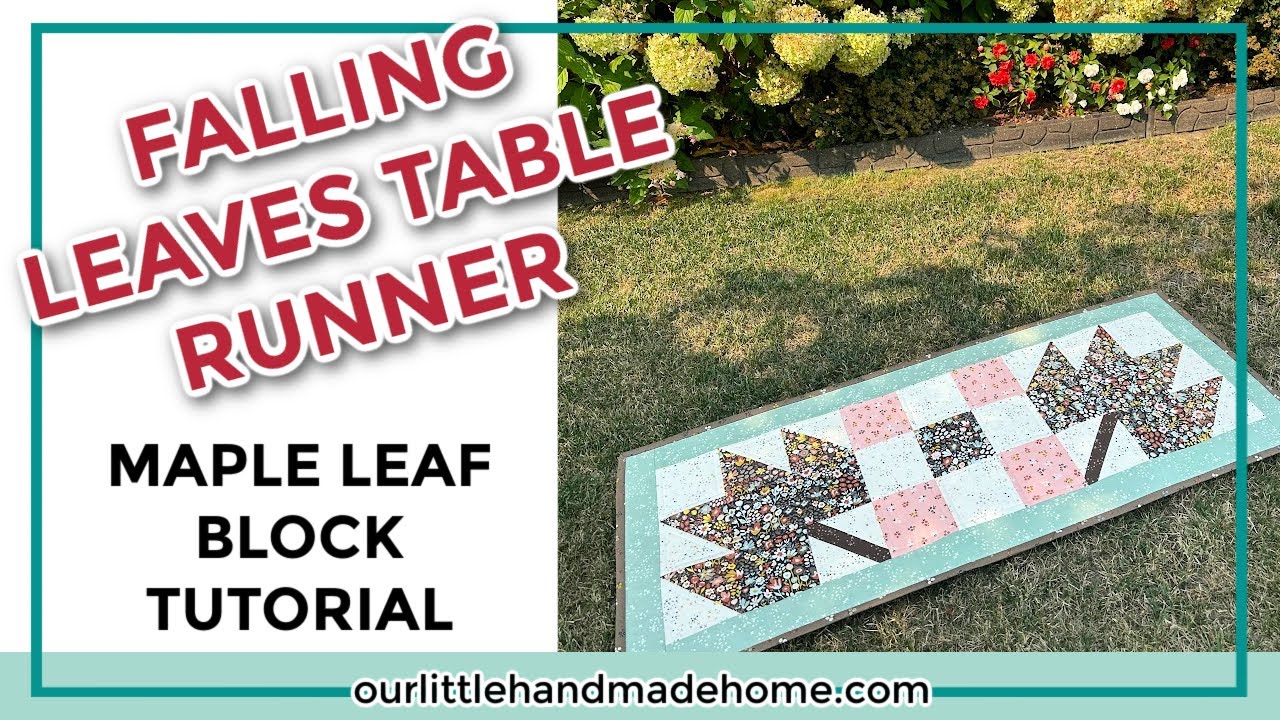 Fall Leaves Table Runner: FREE Easy Quilt Pattern for 9-Patch Blocks
