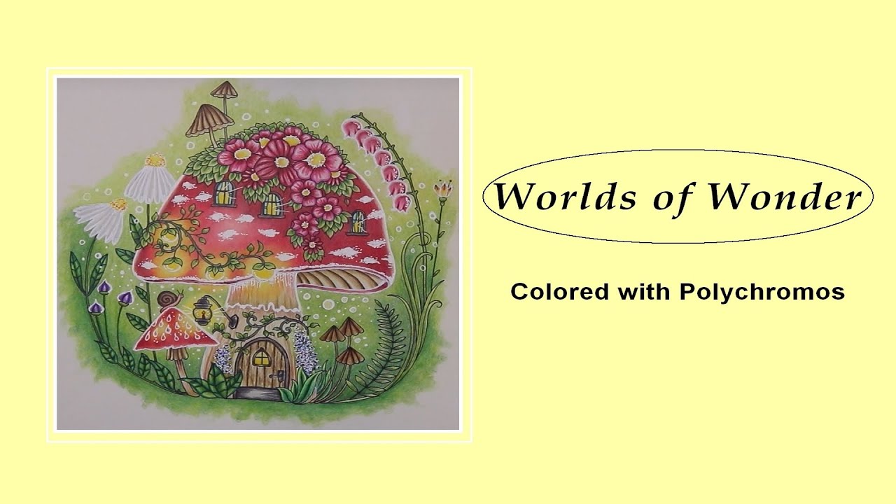 Worlds of Wonder-colored with Polychromos|Johanna Basford