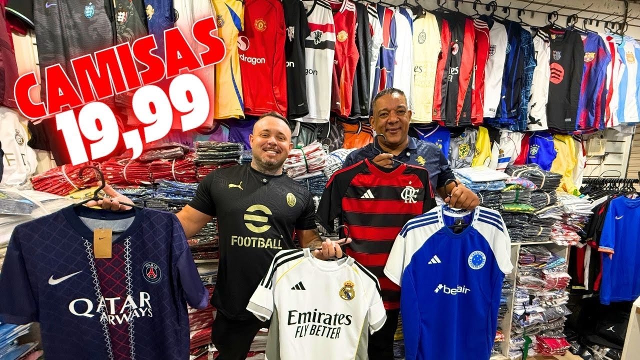 CAMISA DE TIME A FONTE MAIS BARATA DO BRÁS!