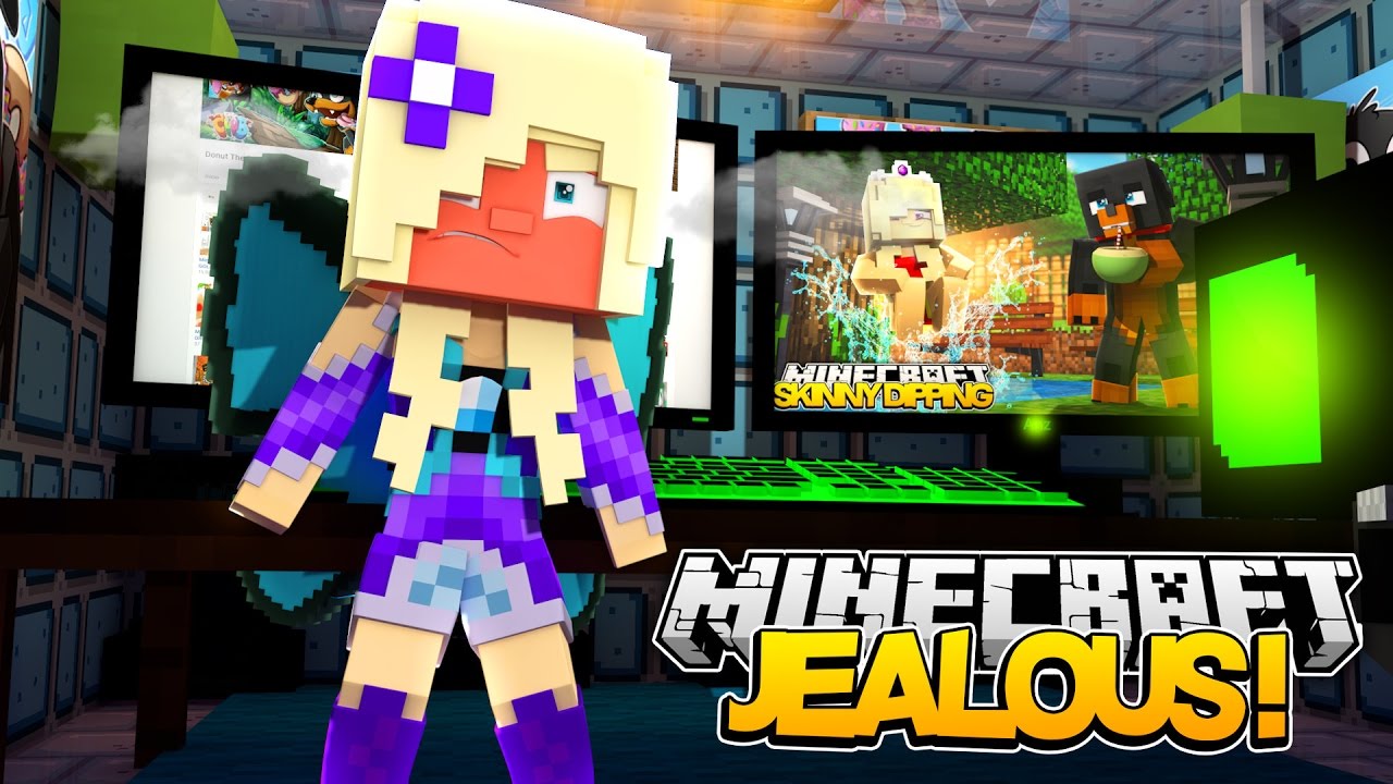 Minecraft Girl Fight - JEALOUS OF BABY LEAH - Little Baby Max
