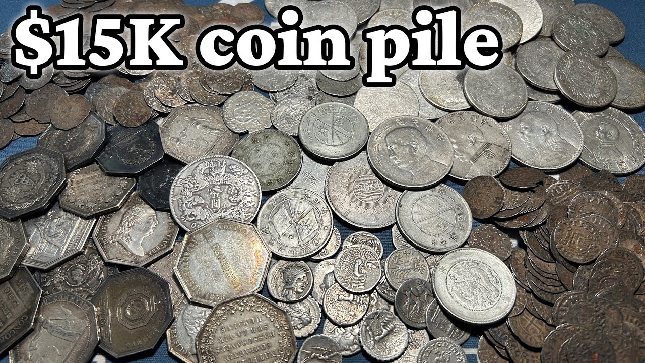 HOARD OF 1700s SILVER!! Buying a $15,000 Coin Deal From France w/Rare Ancient + World Coins