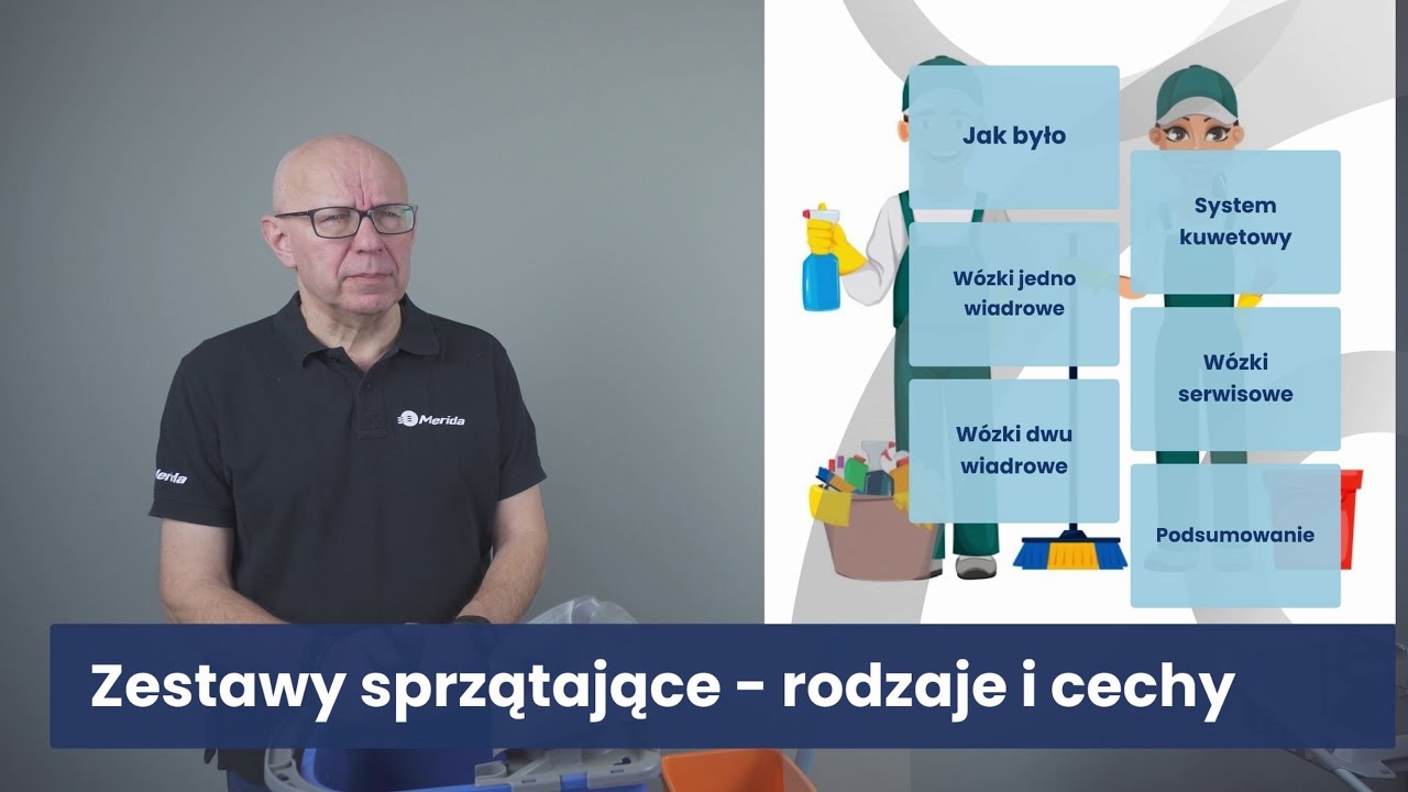 Zestawy sprzątające rodzaje i cechy - Webinar Merida 12-12-2023