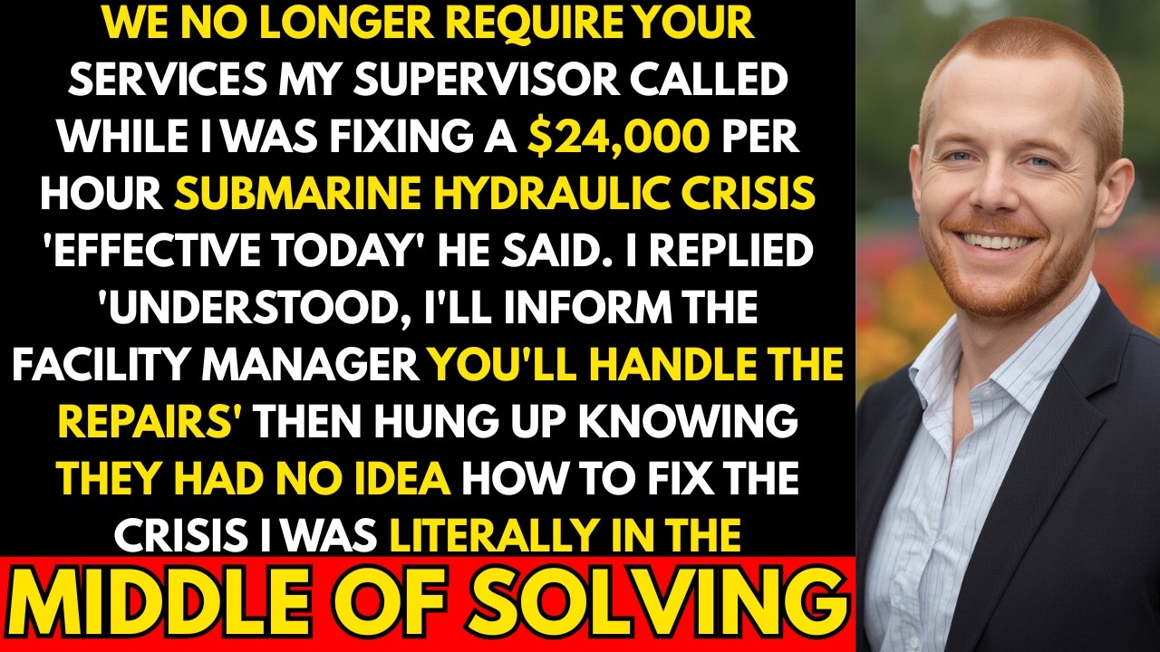 Fired While Fixing $24k/Hour Submarine Crisis. I Said 'Handle It Yourself.' They Couldn't