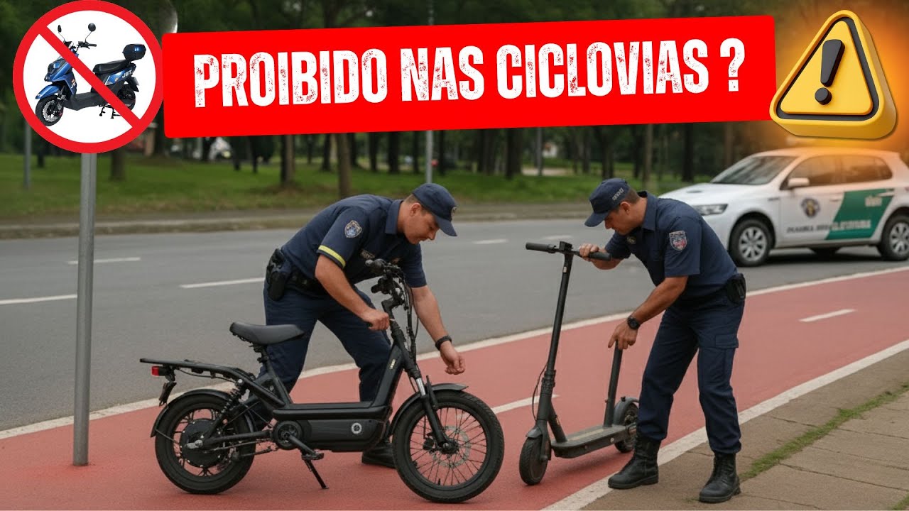 PROIBIDO EM CICLOVIAS ? BIKES ELÉTRICAS E AUTOPROPELIDOS. DESINFORMANDO A POPULAÇÃO.