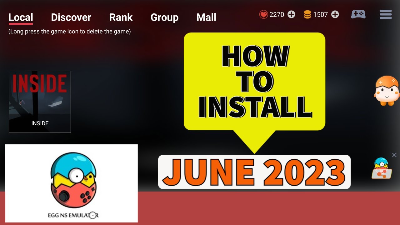 EGG NS EMULATOR - LATEST INSTALL GUIDE - JUN 2023 - PLAYDEAD'S INSIDE TUTORIAL