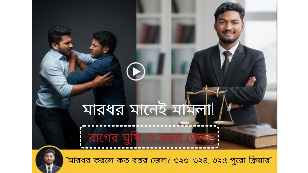 “একটা চড়েও মামলা? মারধরের আইন ৩২৩–৩২৫ সহজ ব্যাখ্যা”
