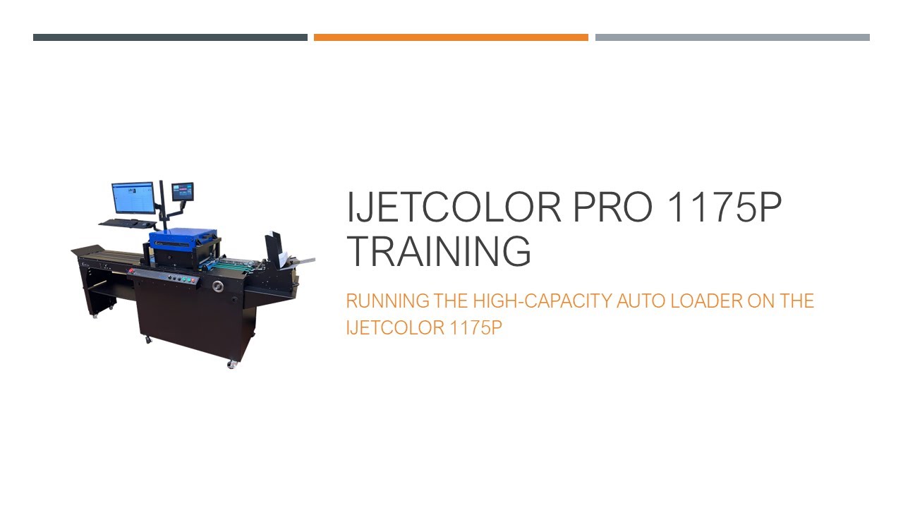 Running The High-Capacity Auto Loader On The iJetColor 1175P