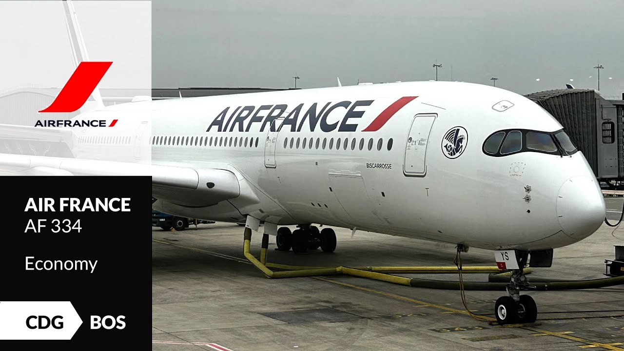 Air France - A350-900 - Economy Class - Paris (CDG) to Boston (BOS) | FLIGHT 🛫