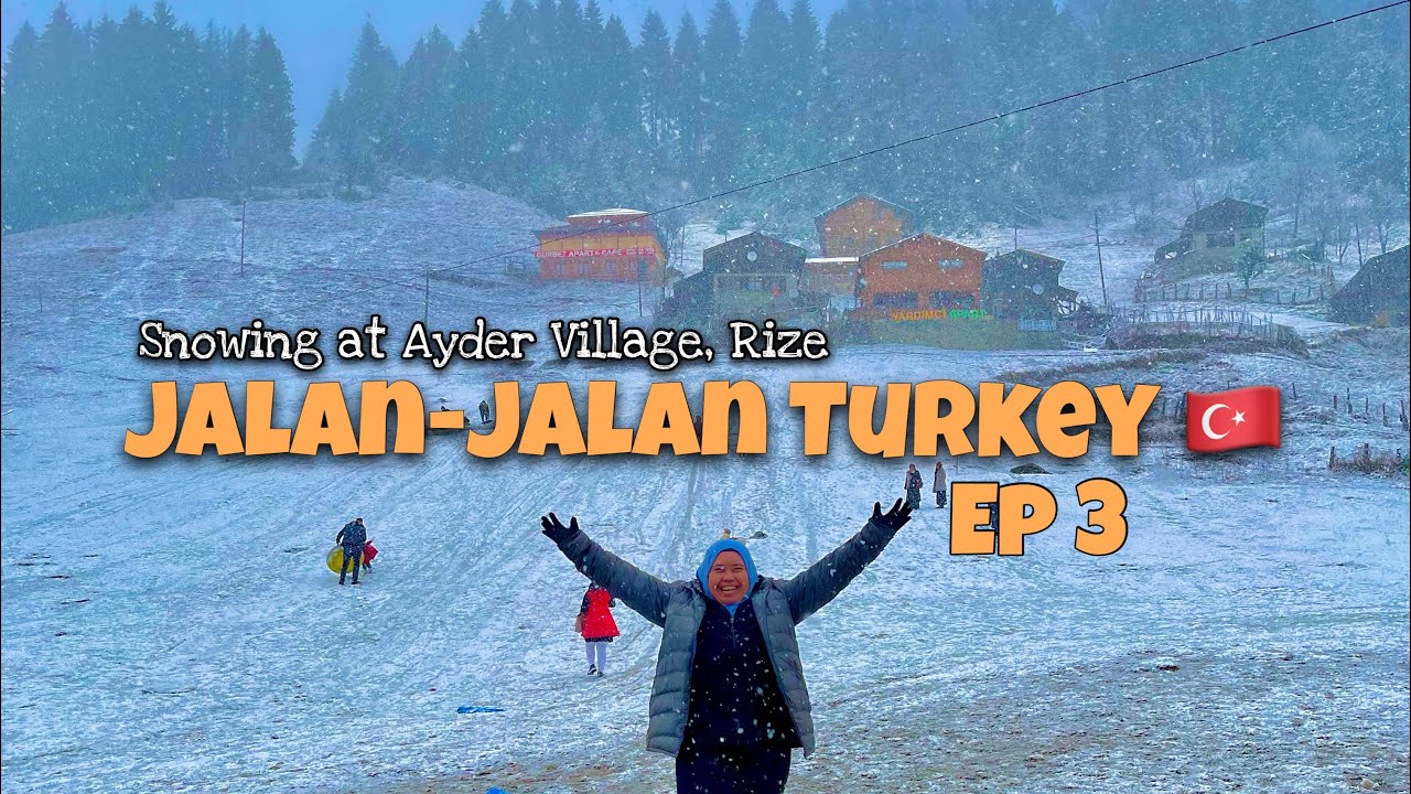 Magical Snowing ❄️ at Ayder Village Rize Turkey DEC 2021 | ZAINIROHAIZAN