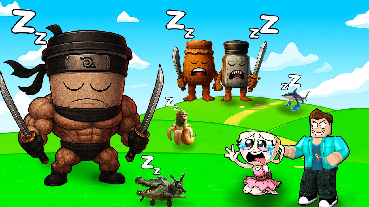 DONT WAKE UP THE ANGRY CAPPUCCINO ASSASSINO BRAINROT IN ROBLOX !!