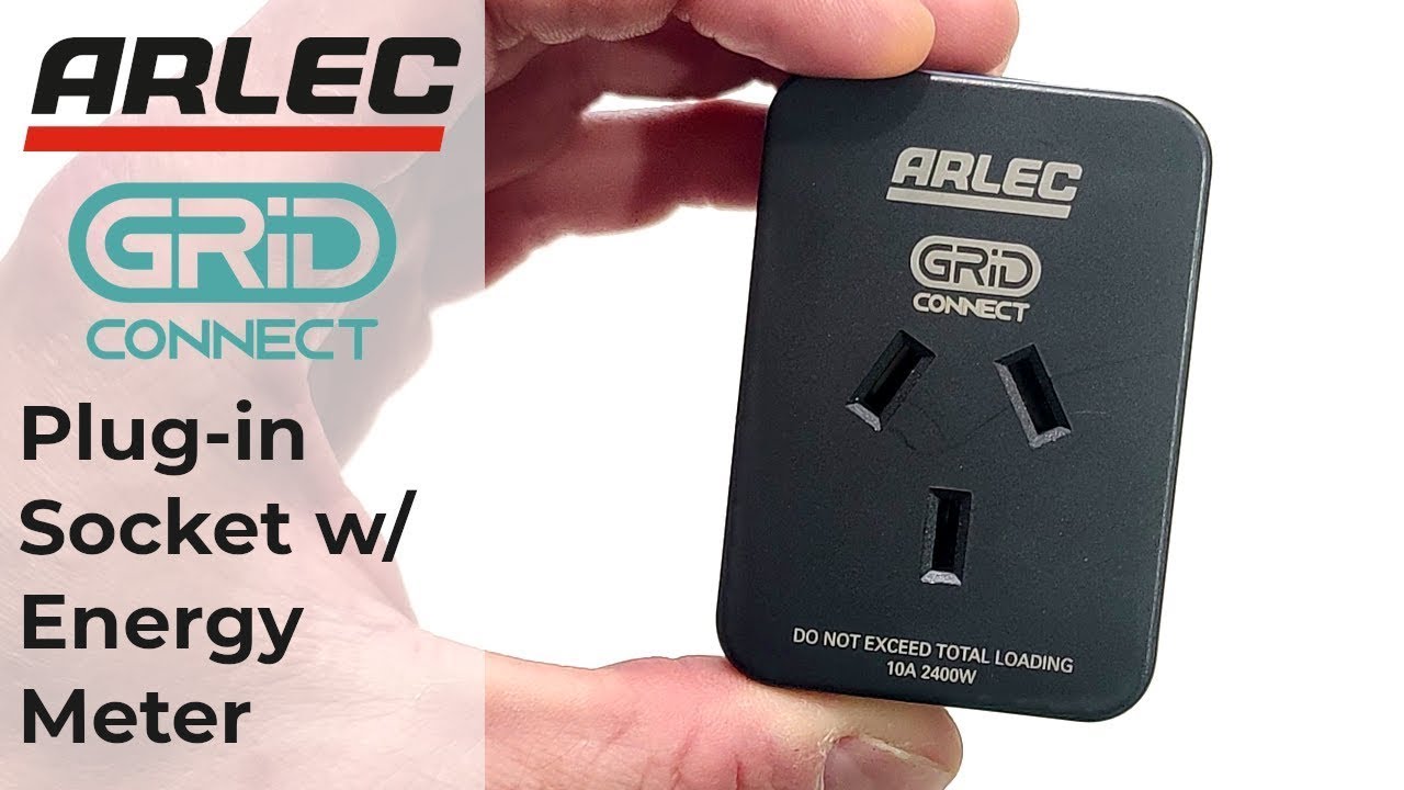Arlec Grid Connect 'Smart' Plug-in Socket with Energy Meter (PC191BKHA / PC191HA)