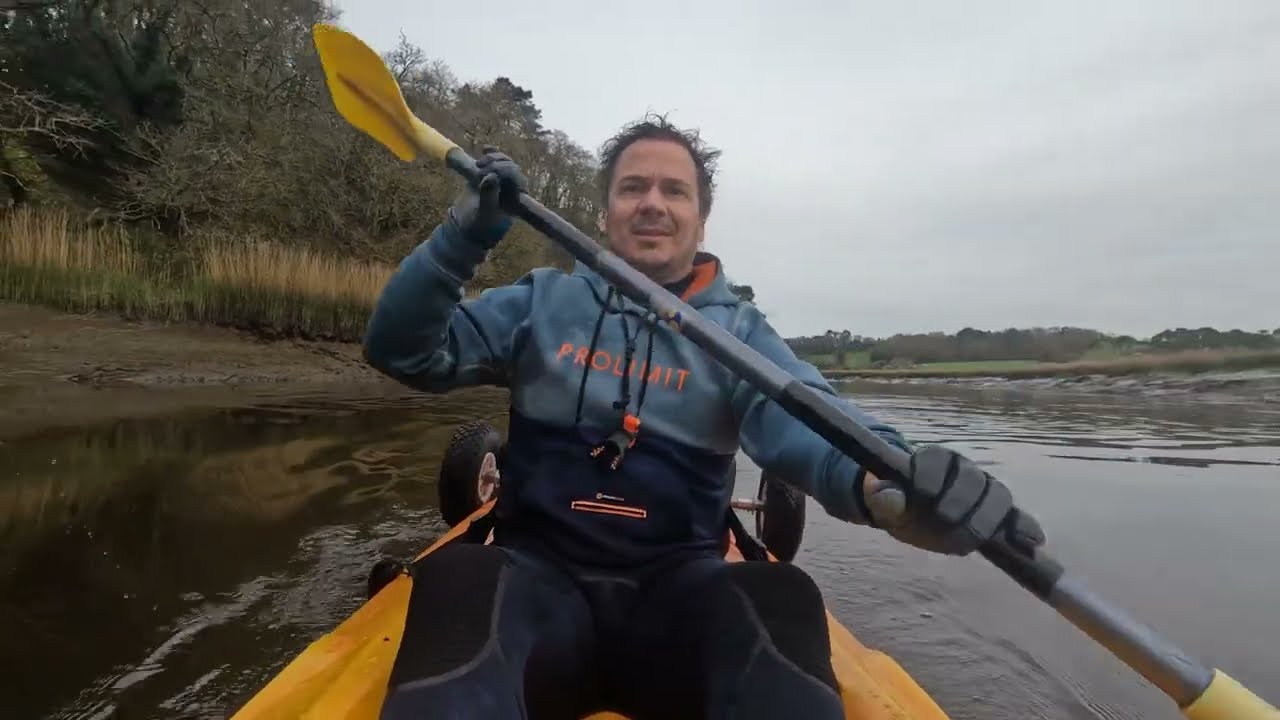 Descente en kayak du moulin du roch Arzano jusqu'au The WestPort Inn Lorient