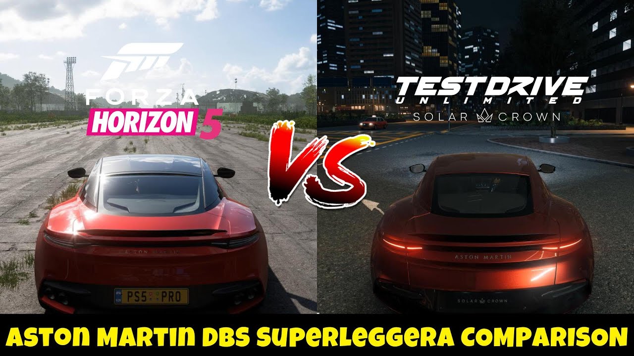 Forza Horizon 5 vs Test Drive Unlimited Solar Crown | Aston Martin DBS Superleggera FULL Comparison!