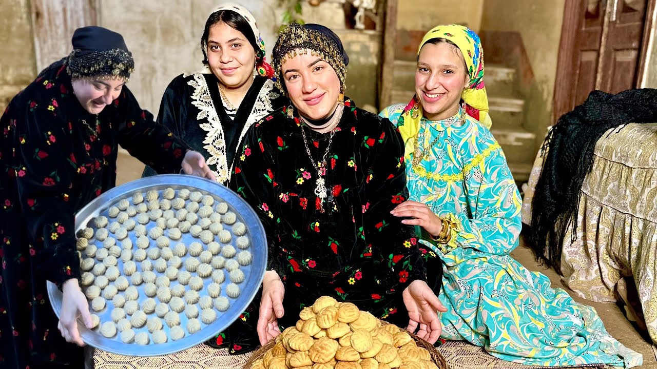 كحك العيد زمان بلمة العيلة 🏠الي متتعوضش في الفرن الفلاحي 👌