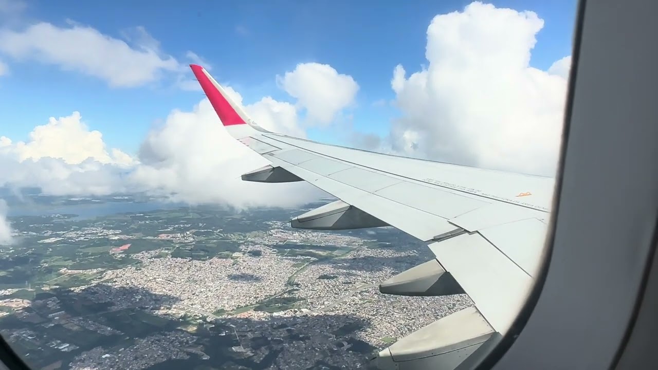 Pouso em Curitiba a bordo do A320 da Latam