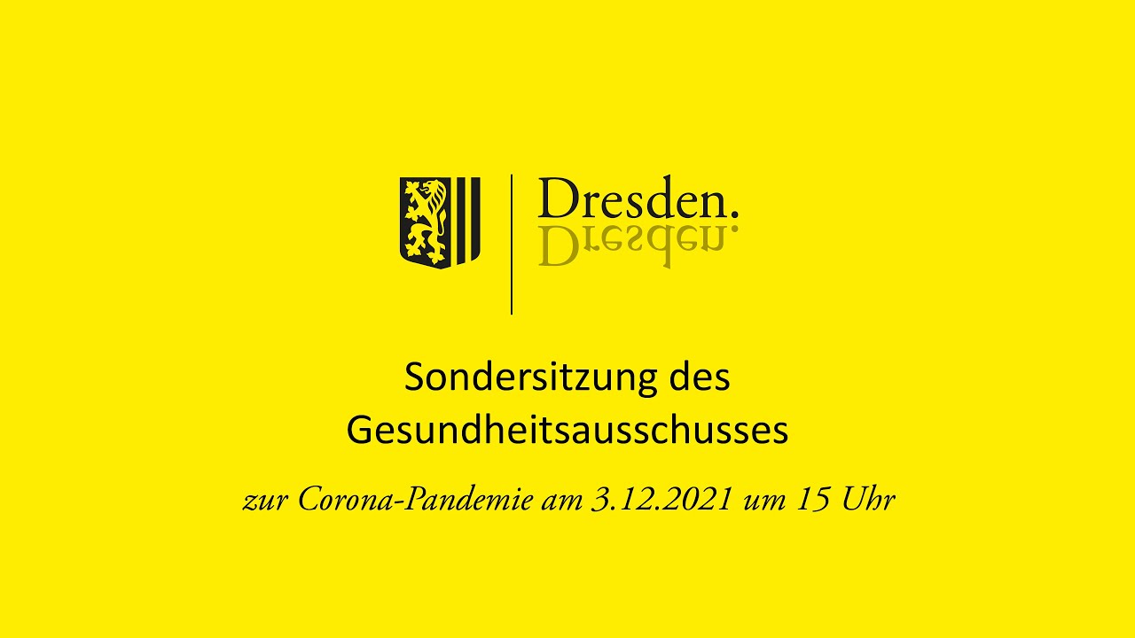 Sondersitzung des Gesundheitsausschusses zur Corona Pandemie