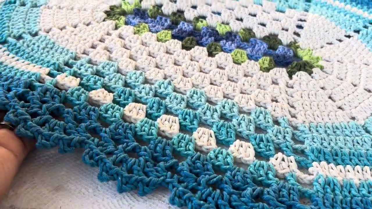 💙🩵 DESAFIO TAPETE LUMA |COLEÇÃO |TAPETE OVAL|TAPETE DE CROCHÊ #claudinhacrochê #crochet #tapetefácil