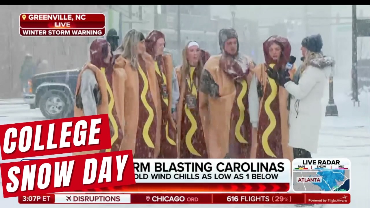 North Carolina College Town Snow Day Invites Students To Indulge In Rare Winter Weather Festivities