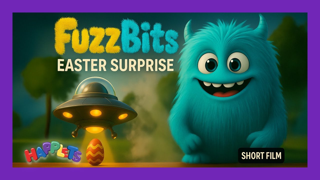 A Fuzzy Easter Mystery! | Short Film for Kids & Families | Fuzzbits - Happlets