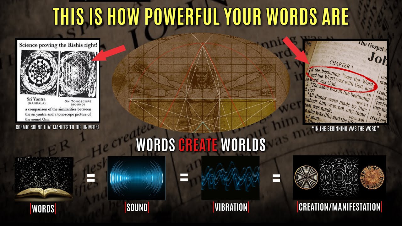 WORDS CREATE WORLDS - The Secret Power Of Words, Sound & Vibration (LEARN THIS)