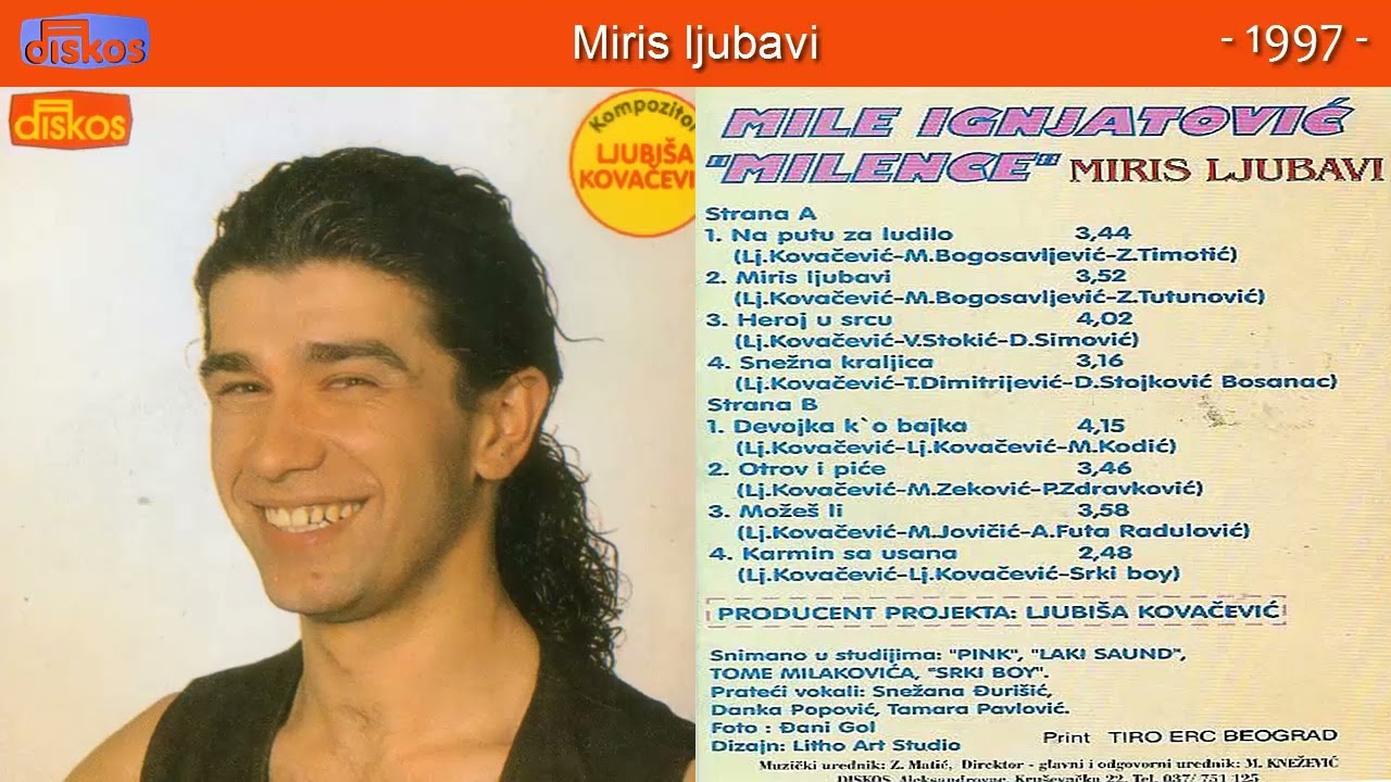 Mile Ignjatović - Miris ljubavi - (Audio 1996)