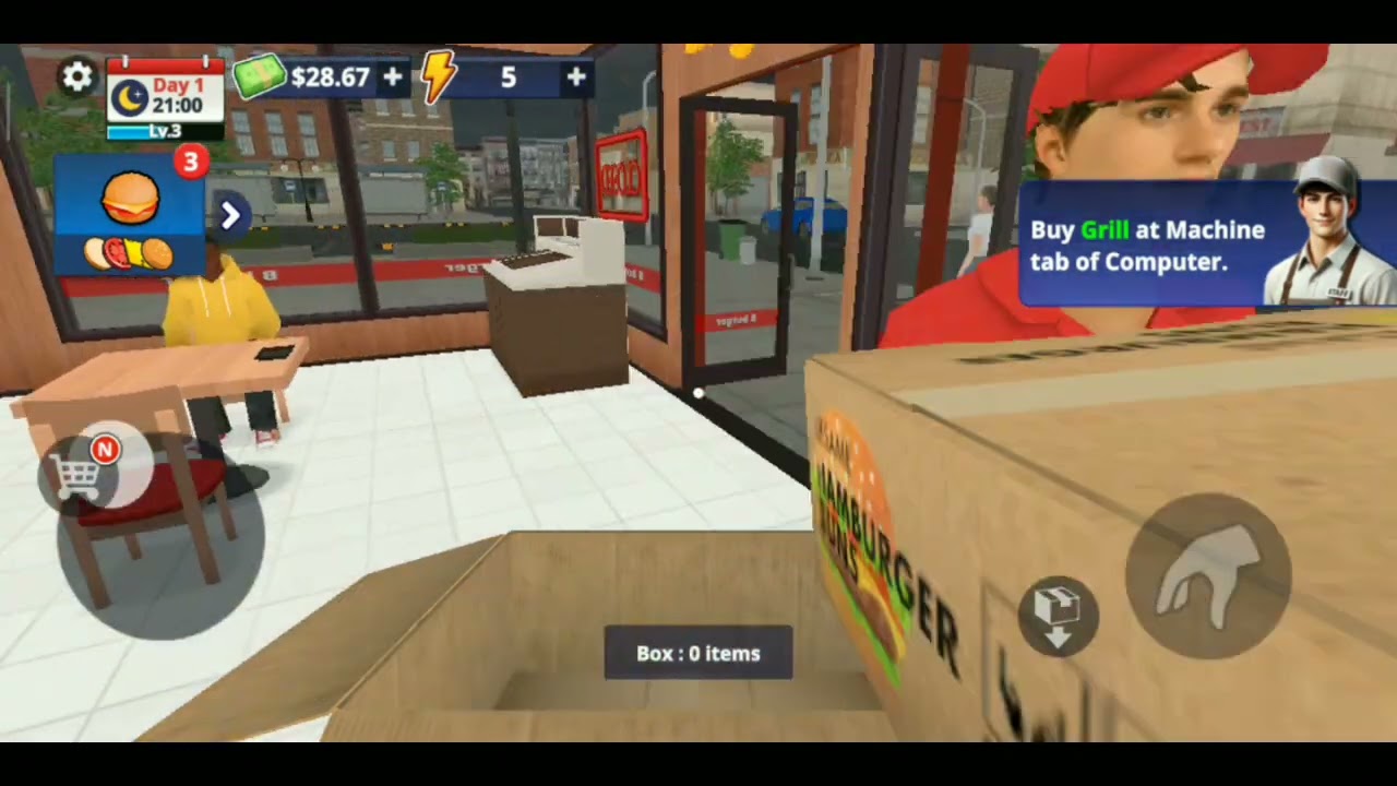 Membuka Toko baru di tengah kota Burger Simulator The Game 