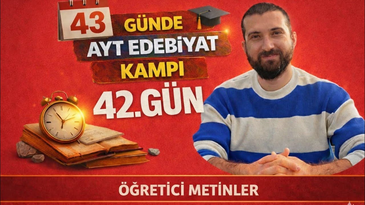 Öğretici Metinler /43 Günde Ezbersiz AYT Kampı 2025 (ÖSYM Formatında) 