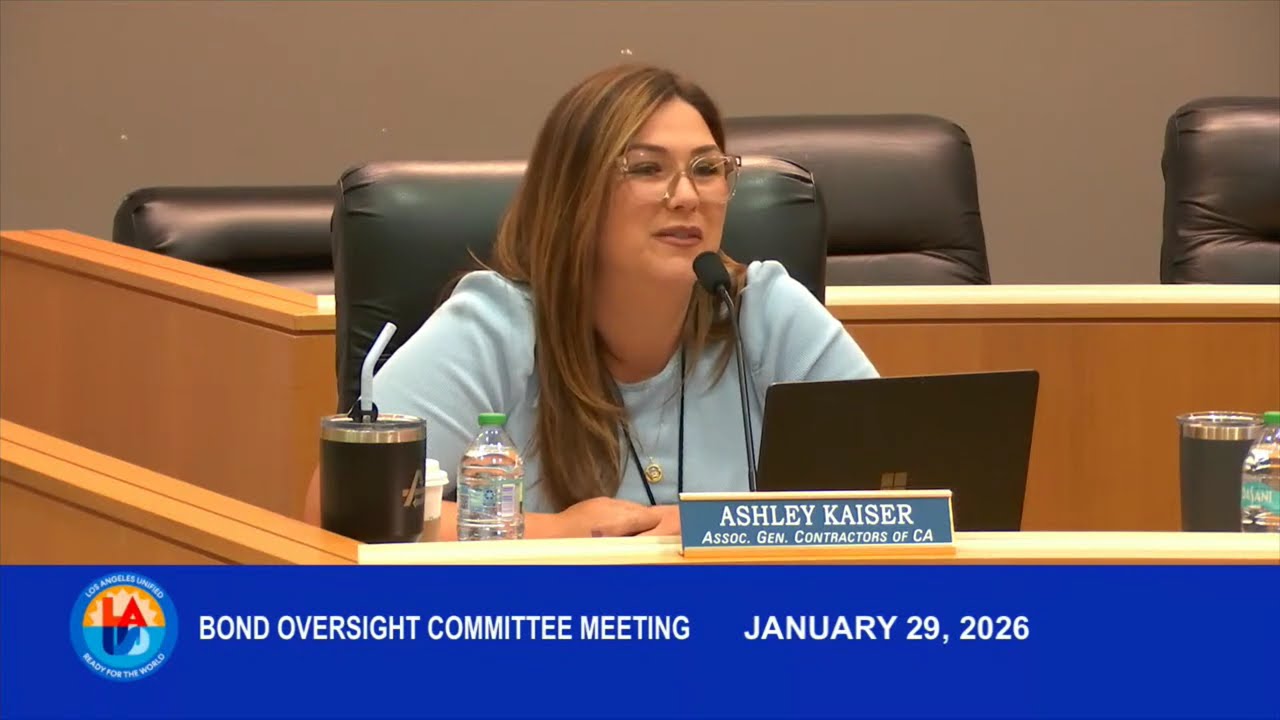 January 29, 2026 - 10am Bond oversight Committee