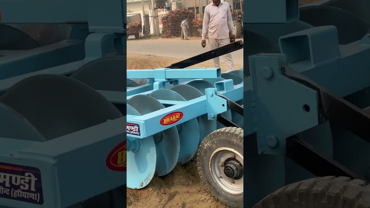 Harrow Machine Bharat Agro Industries Uchana😱 #shorts #viral #tractor #harrow #agriculture #threshar