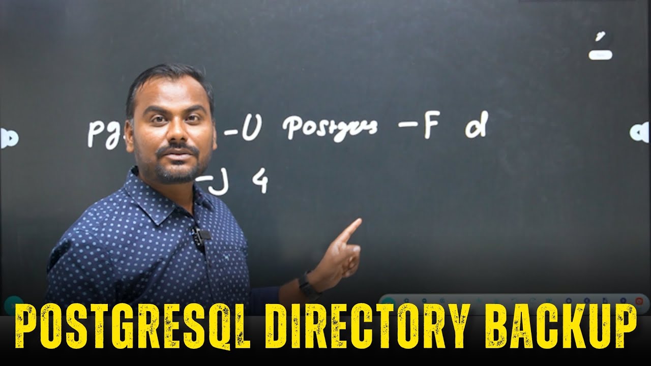 How to Take a PostgreSQL Directory Backup? | Explained by Ankush Sir