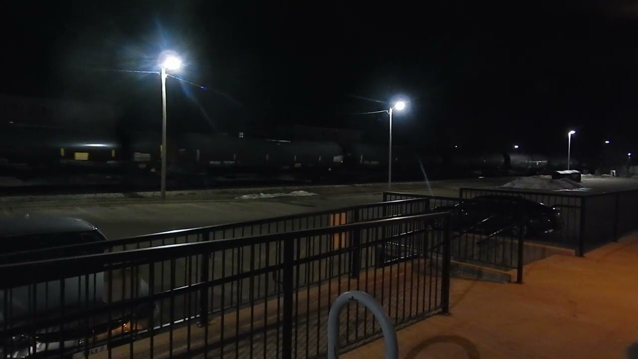 Iowa Northern Train moving cars