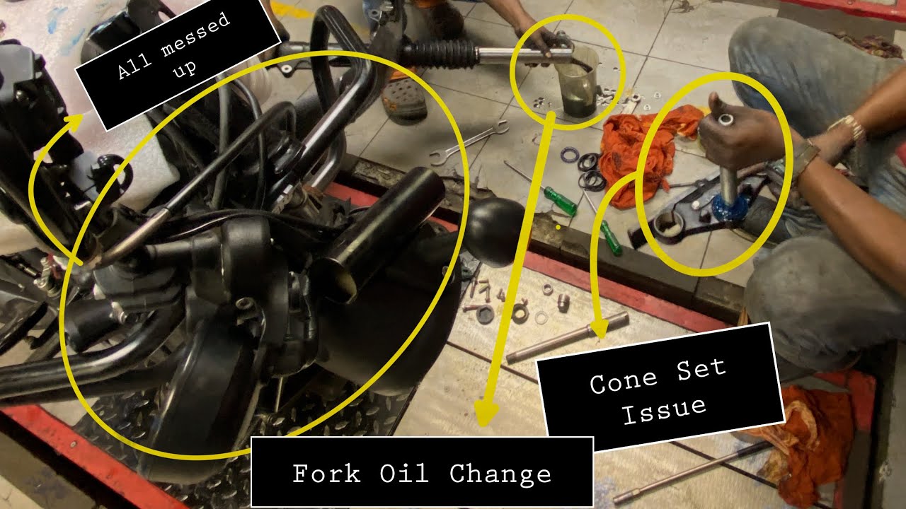 Hunter 350 Problems | Cone Set and Fork Oil issue at 3000kms | Clicking Noise From Front Forks