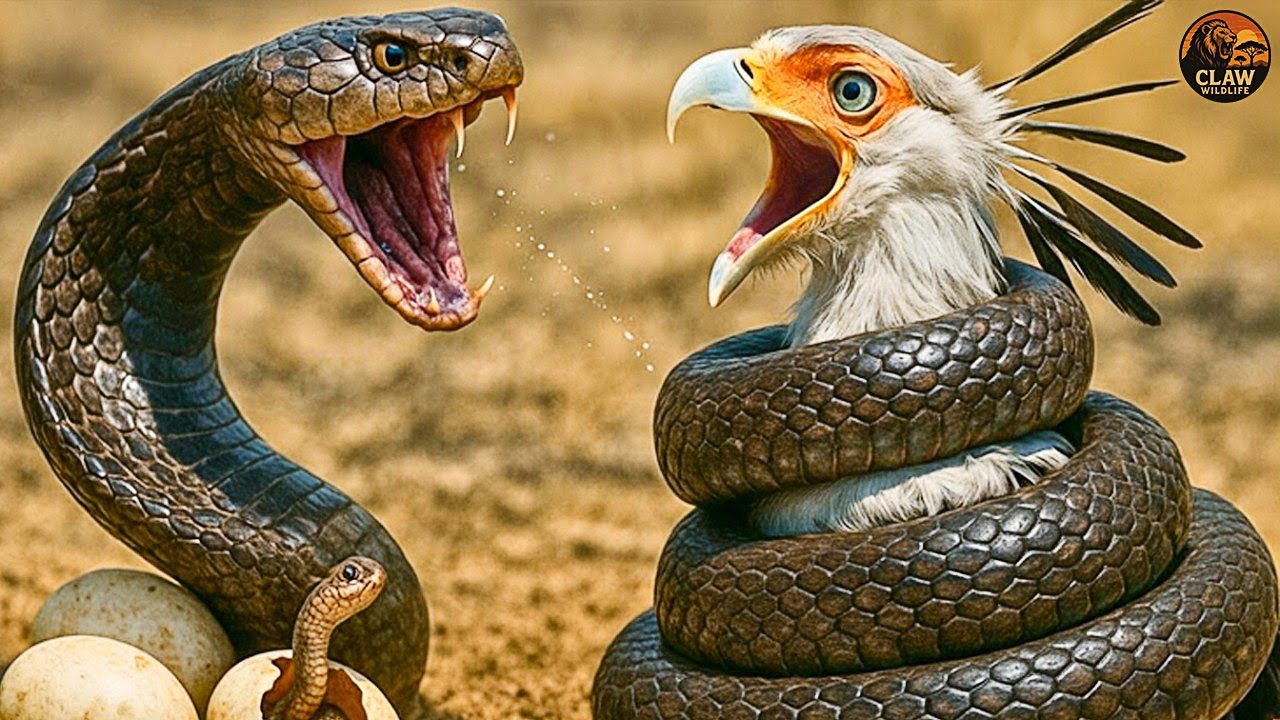 Deadly War &ndash; When the Secretary Bird Battles Cobra and Mamba with a Death Kick| Wildlife Documentary