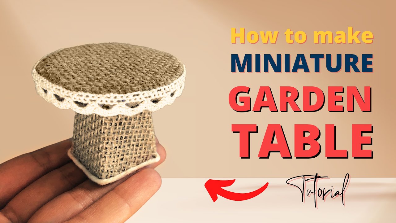 DIY Miniature Garden Table | Tutorial | Super Easy