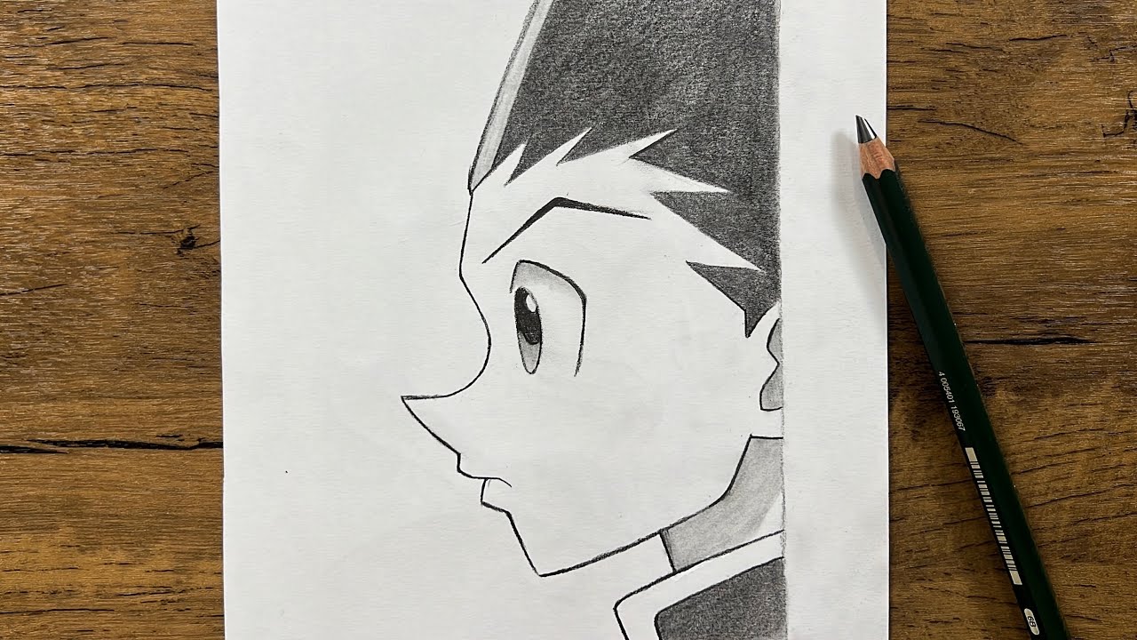 How to draw gon freecss step-by-step [ Hunter x Hunter