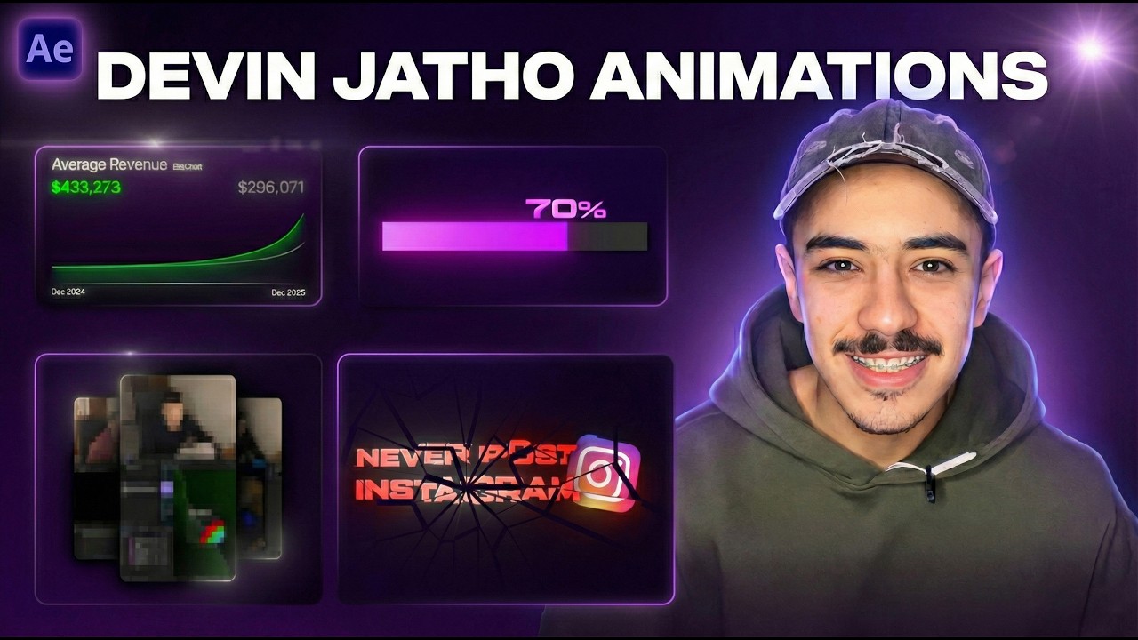 ازاي تعمل أنميشنز تريند بنفس ستايل Devin Jatho