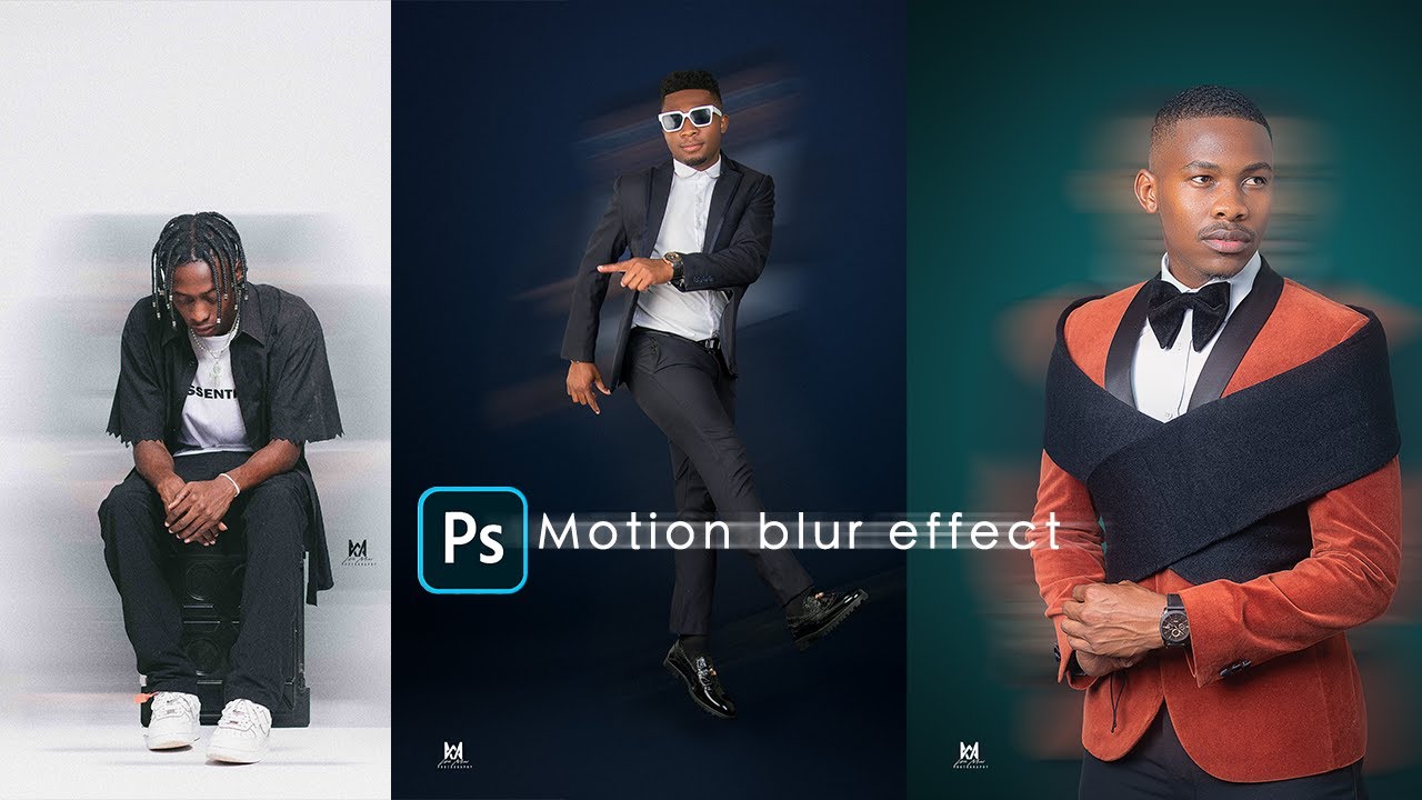 How to do the creative motion blur effect in photoshop