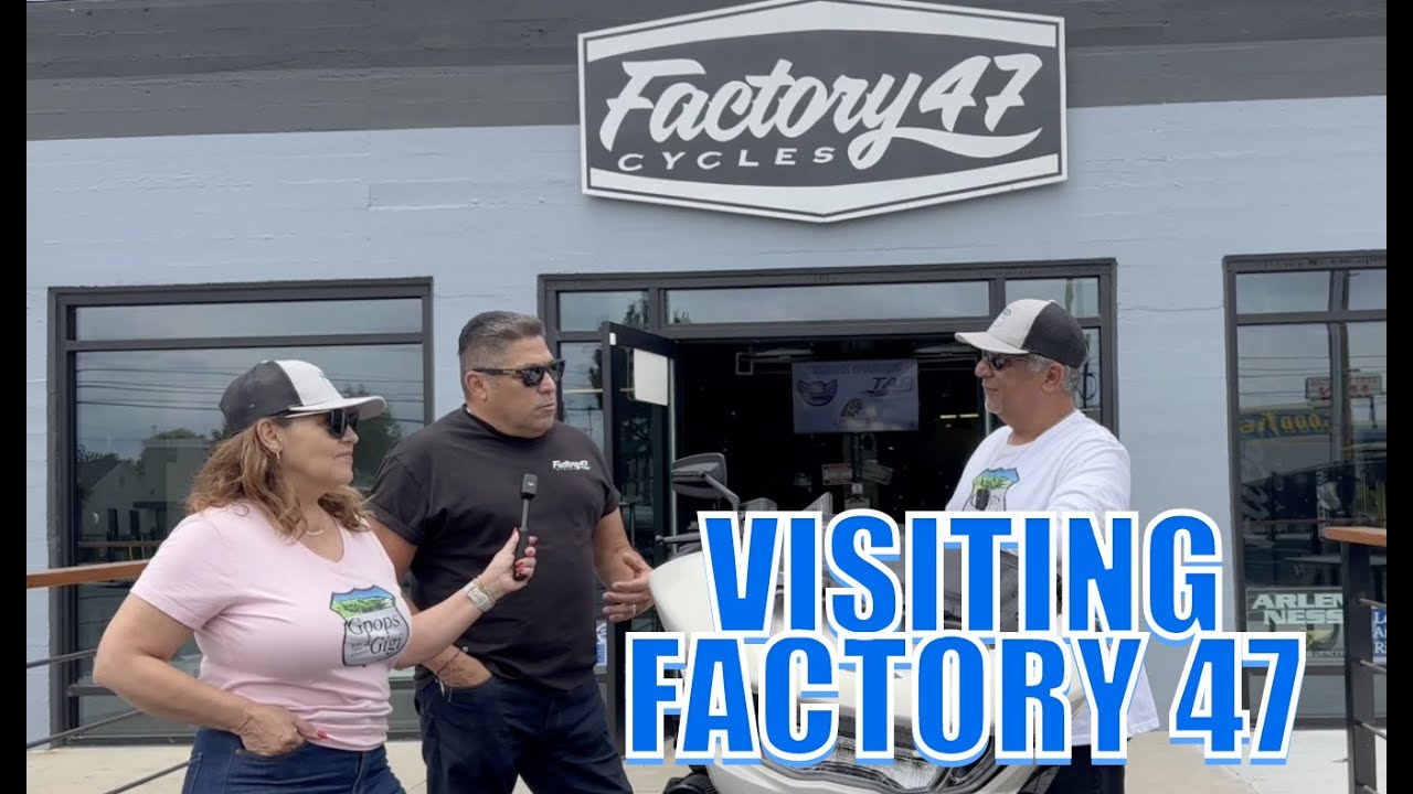 INSTALLING NEW HANDLE BARS ON CVO ROAD GLIDE @ FACTORY 47 | GPOPS & GIGI