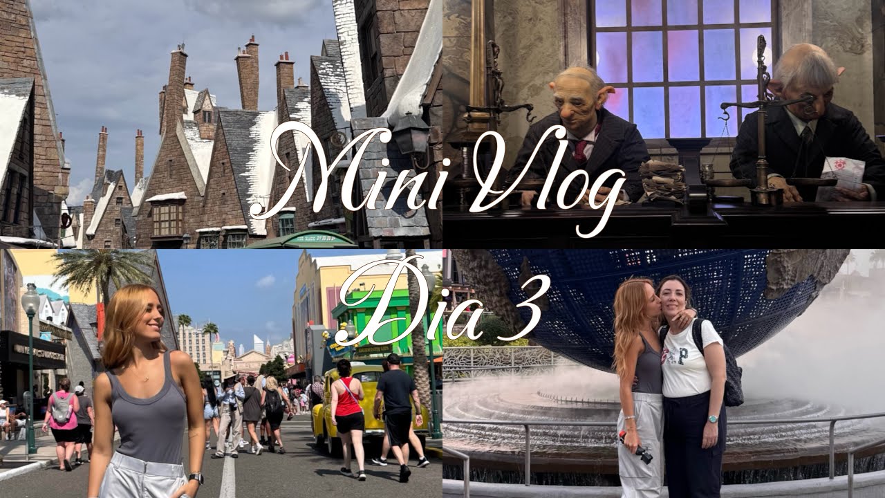 Mini Vlog | Dia 3: Universal Studios + Disney Springs.