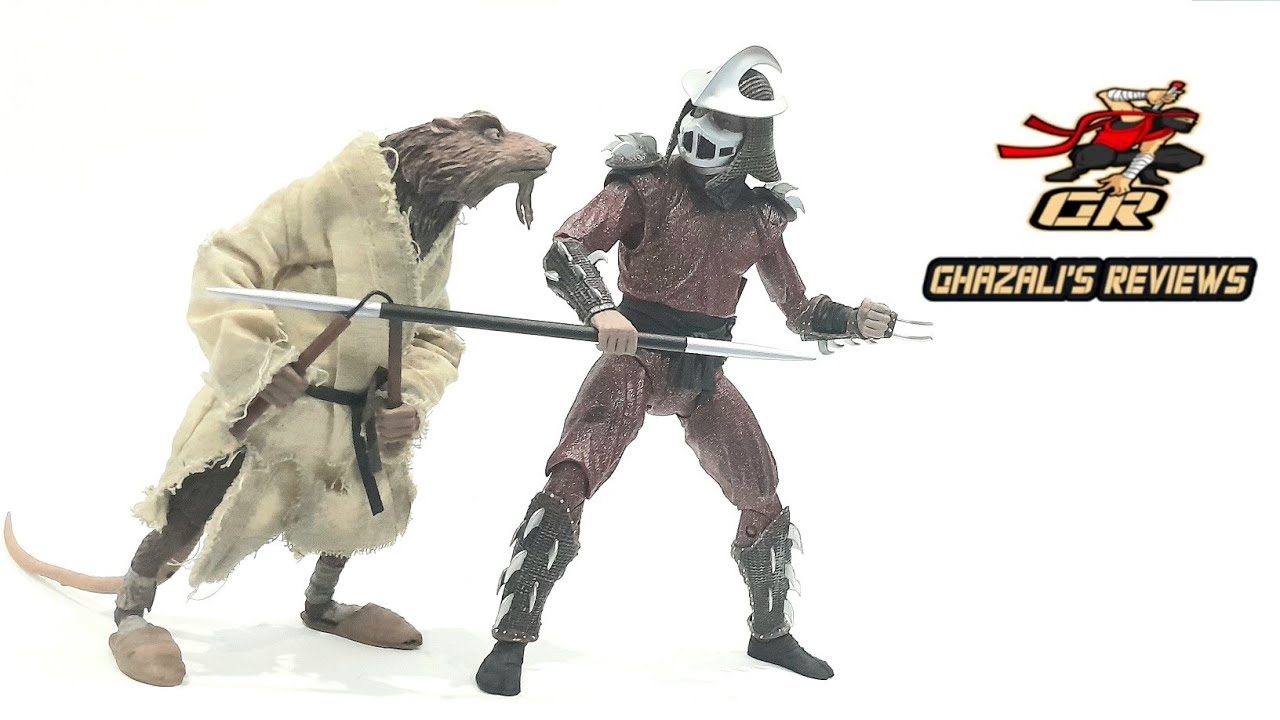 NECA TMNT 1990 Movie Shredder and Splinter two pack figures review #ghazalisreviews #TMNT #NECA
